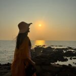 Nisha Guragain Instagram - Sunset symphony 🌄 #goasunset🌅 Goa