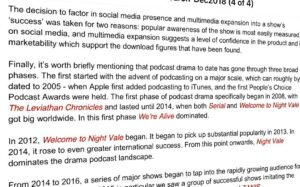 Nobi Nakanishi Instagram - Nice to be mentioned in this study by the BBC. If you haven't listened, or are due for a revisit, it's time to start now. After a long windy long road, Leviathan Chronicles is going to take back its legacy this year.