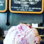Nobi Nakanishi Instagram – Duck cracklings in my cherry ice cream. Not since chocolate and peanut butter has a pairing made more sense. Salt and Straw
