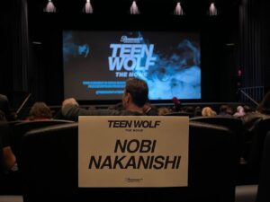Nobi Nakanishi Instagram - What a night. Amazing to watch the imagination of the brilliant @jeffdavis1375 come to life in such an epic fashion. So impressed. So enamored. So proud. Congrats, my old friend. Thanks for everything.  #teenwolfthemovie #wolfpack #jeffdavis #beaconhills @teenwolfthemovie
