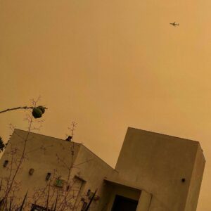 Nobi Nakanishi Instagram - My contribution to all the local fire haze pictures. At least some people are escaping Gattaca.