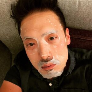 Nobi Nakanishi Instagram - To Korean face mask or not to Korean face mask… #thatisthequestion #actorslife #wbw