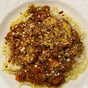 Nobi Nakanishi Instagram - Lamb Bolognese on fresh ramen noodles Friday!