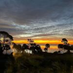 Norah Casey Instagram - My last sunrise at #portcanaveral and it’s a spectacular one from this side of the Atlantic Ocean… yesterday I listened to a seasoned #nasaastronaut who’s been way up there on multiple space trips - he reminded me that the International Space Station orbits Earth about every 90 minutes—enough for astronauts to witness 16 sunrises and 16 sunsets each day… wow - that must be something. I’m happier down here on earth witnessing my daily ritual of our own sun rising but a day with my head in the vast universe of our galaxy and the gazillions beyond at the #kennedyspacecenter made me think a lot about life and our tiny little corner in the #milkywaygalaxy … but I didn’t feel small, I felt privileged to wake up each morning and witness our sun rise on a brand new day… full of all the possibilities that life brings. And this morning it was like an extra special gift with big brushstrokes of crimson, pinks yellows and blues 💚 Kennedy Space Center
