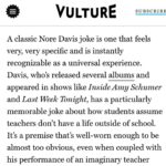 Nore Davis Instagram - Here’s “a classic Nore Davis joke” according to @vulture People do ask me “how do you describe your comedy?“ and I never know what to say but @kvanaren nailed it by saying “confident chill” Yep, that’s it. Finally I know now😭🙌🏾 Anyway, listen to them and pull up to @elysiantheater this Saturday 10pm! Come laugh and get a ノリー (Nori) comicbook! Ticket link in bio. 9/22 - 9/24 @dcimprov DC 10/7 @1upcomedy ATL 10/15 @thelincolnlodge CHI 10/16 @citywineryphil Philly 10/22 @unionhallny BK #noredavis #losangeles #la #standupcomedy