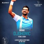 Novak Djokovic Instagram - It’s an honor to be nominated for Laureus 2024 World Sportsman of the Year 🙏 A special group to be a part of, congratulations to my fellow nominees @erling.haaland @mondo_duplantis @nojo18 @maxverstappen1 @leomessi #Laureus24