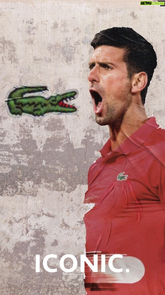 Novak Djokovic Instagram - Simply Iconic.💎 @djokernole retains his position as the 2023 @atptour World Number 1 with unmatched tenacity. 🌍 #TeamLacoste