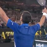 Novak Djokovic Instagram - Novak Djokovic 𝗚𝗘𝗧𝗦 𝗜𝗧 𝗗𝗢𝗡𝗘! 😤 A straight set 6-3 6-3 7-6(2) victory over Tomas Martín Etcheverry books the world No. 1’s place in the last 16! 👏 #AusOpen #tennis #NovakDjokovic #ATP