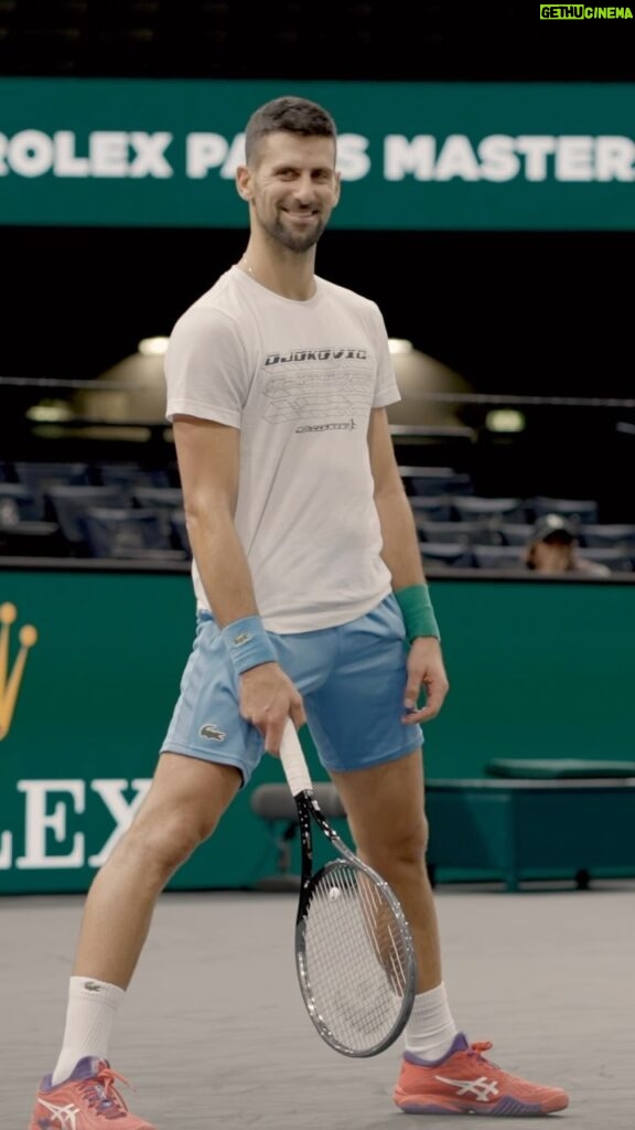 Novak Djokovic Instagram - Never lose the joy of the game. ♥️🎾 Do you enjoy tennis like @djokernole does? 😍 #TeamHEAD | #Masters1000 | #RolexParisMasters