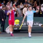 Novak Djokovic Instagram - In their doubles era! ⚡️ @djokernole & Kecmanovic head through in Bercy! . #tennis #tennistv #atp #sport #RolexParisMasters Paris, France