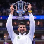 Novak Djokovic Instagram - 🏆🙏🏼2️⃣4️⃣💜💛 #USOpen US Open Tennis