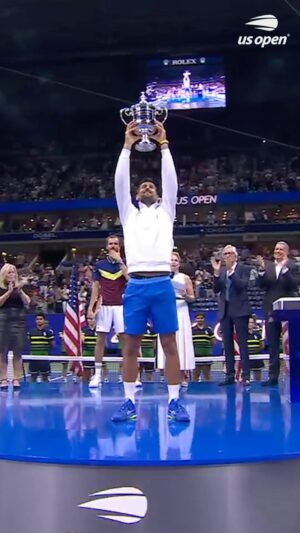 Novak Djokovic Instagram - Novak is a pro at lifting trophies 😅