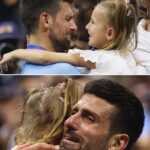 Novak Djokovic Instagram - Novak Djokovic was in tears celebrating Grand Slam 24 with his daughter, Tara 🥺❤️