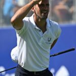 Novak Djokovic Instagram - From the baseline to the fairway! @djokernole playing in the Ryder Cup All-Star match ⛳️