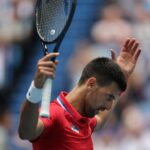 Novak Djokovic Instagram - 🇨🇿 1-1 🇷🇸 @djokernole sends the tie to a deciding mixed doubles, with a gutsy 6-1, 6-7(3), 6-1 victory over Lehecka! #UnitedCup RAC Arena