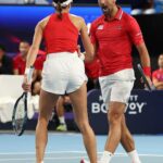 Novak Djokovic Instagram - The perfect way to see out 2023 ✌️🇷🇸 Novak Djokovic and Olga Danilovic defeat Zheng/Zhang to claim the tie for Team Serbia. #UnitedCup Perth, Western Australia