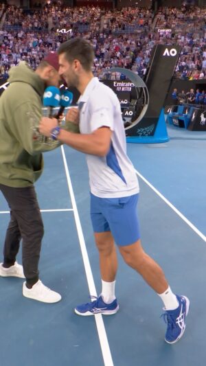 Novak Djokovic Instagram - The secret to becoming a 24-time Grand Slam champion? A tree in the Royal Botanical Gardens 🌳 🤣

#AusOpen • #AO2024