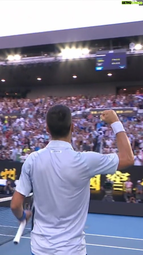 Novak Djokovic Instagram - Through to the semifinals 💪 @djokernole defeats No.12 seed Fritz 7-6(3) 4-6 6-2 6-3