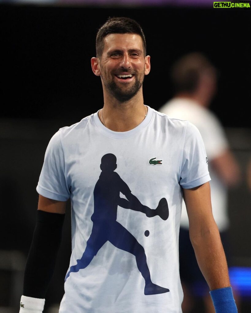 Novak Djokovic Instagram - Practice served with a side of fun 😁 @djokernole 🇷🇸 @danilovicolga | #UnitedCup