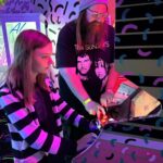Olive Elise Abercrombie Instagram - Blending in at @meowwolfsantafe {swipe to the end for a flashback of Olive playing the creepy closet piano back in 2021 🥲} Meow Wolf Santa Fe