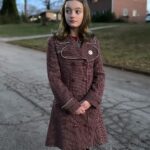 Olive Elise Abercrombie Instagram - Evening stroll in mom’s old coat Atlanta, Georgia