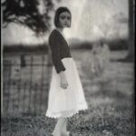 Olive Elise Abercrombie Instagram - Just wandering around the Oracle set looking for ghosts 🖤 #bts #oracle Olive loved playing around with tintype style photos. Felicity Plantation