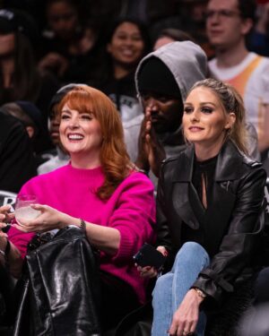 Olivia Palermo Instagram - Repped BK last night @brooklynnets 🏀⛹️ Thank you @mackage for the courtside seats!!!