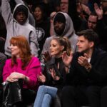 Olivia Palermo Instagram - Repped BK last night @brooklynnets 🏀⛹️ Thank you @mackage for the courtside seats!!! Barclays Center