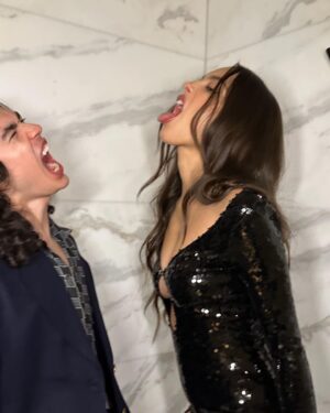Olivia Rodrigo Instagram - grammys 👵🏼 day!!!!!! so special celebrating the magic of music with such wonderful ppl 🫶🏼🫶🏼🫶🏼