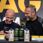 Ondřej Novotný Instagram - Mela na tiskovce a Palo dostal delo🤪🔥 Sotva clovek prileti, tak padaji facky🙈 Zajimava tiskovka a horka krev v nekterych duelech. Akipa vs Truscek a Dulatov vs Palailogos maji urcite jeste vetsi naboj nez doted✊ Kazdopadne “boyz are back in town” a muzeme se tesit na skvely turnaj s 5🇨🇿 zapasniky a 1 🇸🇰 Tesime se na Vas na oktagon.tv v 18:00 zitra🔥 @oktagonmma #oktagon53 #fightlifepokracuje