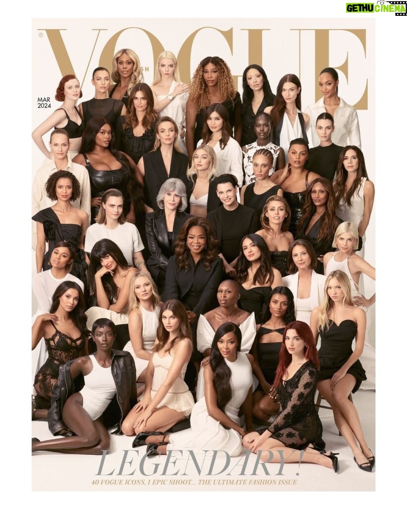 Oprah Winfrey Instagram - Only @edward_enninful could get 40 powerful women to all fly to NYC and pose for his last issue of @britishvogue. Edward, thank you for giving me one of my favorite experiences when we shot our own Vogue cover in 2018. I know there’s more creativity and more genius that you will offer the world as you embark on your next chapter! (📸: @stevenmeiselofficial)