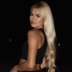 Pamela Reif Instagram - anzeige | a golden light in the dark 🪩✨ sunset light might be my favorite - but I just bought myself a flash camera 👀👀👀😂 that worked preetttttyyyy good, right? Now we got a new level of “my favorite color is black” Wearing the new @calzedonia autumn / winter tights from the recent party collection 🪩 #nightlife #backtobed #haha #calzedonia #feelgoodincalzedonia Ibiza, Spain