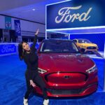 Paola Shea Instagram – Stop by the LA Auto Show this weekend and check out the new Ford Mustang Mach-e and Ford Lightning!  The tech in these vehicles is next-level, they look amazing, and they’re electric!  #ad #laas #ford #builttoelectrify #builtwild #bft #builtfordtough L.A. Auto at the L.A. Convention Center
