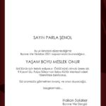 Parla Şenol Instagram - Bonne Vie dergisinden Hakan Solaker ve ekibi beni "Yaşam Boyu Başarı" ödülüne layık görmüş. Ne mutlu bana. Sonsuz teşekkür ediyorum. #bonnevie