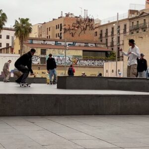 Pat Duffy Instagram - Blast in Barcelona, broke a rib 🍖 but pain managed w/🍦n ☕️ and slamming.  Thanks @planbofficial @paulomacedoo @devinlopezz @aureliengiraud for the trip especially @twinkstpk for the time & energy 📹 photos by @pal_photo shout @soursolution for the hospitality @etniesskateboarding @ojwheels @paradoxgrip @fkdbearings @independenttrucks @oglabsgenetics