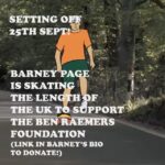 Pat Duffy Instagram – Please support @barneypage quest to skate the length of the UK for @thebenraemersfoundation link in his bio 🙏🏻🙏🏻 go get it Barney⚡️⚡️