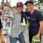 Pat Duffy Instagram - Wednesday 8/18 morning stroll w/ @danilebron through Paris famous Le Dome skate spot where I did a double set demo w/ @colinmckay in 1993’ then @flomarfaing comes through on his home turf precedes to warm up then blow minds on the big ledge ! The founder of @etniesskateboarding @pierreandresenizergues walks by and thanks me for coming to Paris, which was very unexpected, managed a lil line on a swollen knee 📸 @danilebron then got to witness my good friend and teammate @trevormcclung win the 1st ever #redbullparisconquest 🥂bottles were popped🥂 huge thanks @etniesskateboarding @redbull for having me and making this happen
