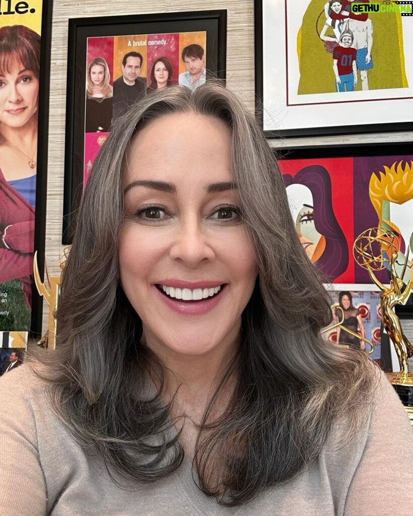 Patricia Heaton Instagram - Coming to you from my “office” (it’s a cubbyhole behind the laundry room behind the kitchen). Just finished doing press for Mending the Line opening in theaters this Friday! Link in my bio and stories to get tickets! @blue_fox_entertainment @mendingtheline @truepublicrelations