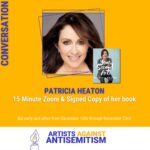 Patricia Heaton Instagram – Only two days left to bid!! Please help us spread the light and keep it going with our Inaugural @theartistsagainstantisemitism Virtual Auction! Auction ends tomorrow at 4pm EST for all these fantastic items, including a Zoom and signed copy of my book.  Head up to the link in my bio to get started! #spreadthelight