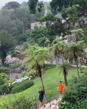 Patricia Heaton Instagram - Visiting Sintra in Portugal is a must. It’s a World Heritage site and home to the most stunning castles in a fairy tale setting. The hilly streets give you a good workout!
