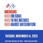 Patricia Heaton Instagram – Join me for the “March for Israel” on Nov. 14, at 1 p.m., on the National Mall in Washington, D.C. We will be marching to show solidarity with Israel, demanding the immediate release of the hostages held by Hamas, and condemning the rise in antisemitic violence and harassment. Will you march for Israel with me?  marchforisrael.org #marchforisrael #MarchAgainstAntisemitism

Daniel Slim//AFP via Getty Images, via JTA