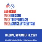 Patricia Heaton Instagram - Join me for the “March for Israel” on Nov. 14, at 1 p.m., on the National Mall in Washington, D.C. We will be marching to show solidarity with Israel, demanding the immediate release of the hostages held by Hamas, and condemning the rise in antisemitic violence and harassment. Will you march for Israel with me? marchforisrael.org #marchforisrael #MarchAgainstAntisemitism Daniel Slim//AFP via Getty Images, via JTA