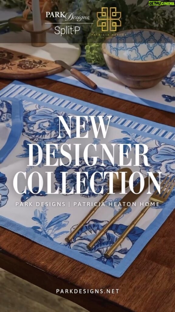 Patricia Heaton Instagram - 💚 NEW RELEASE 💙 Introducing the Patricia Heaton Home Everyday designer line featuring two new collections, Florals and Flitters & Geo. Florals and Flitters brings a touch of nature to your table decor from the fun butterfly and flower pattern. While Geo provides visual depth and a modern, transitional design for a timeless look in a home space. Presented in both a beautiful blue and gorgeous green colorway, the patterned textiles will become a classic go-to combination with the striking gold finish of the tabletop statement pieces also offered in the new Everyday collection. From the golden accents to the reusable table decor, each item in this collection will amplify your dining room setting and kitchen space with an everyday look perfect for use throughout the year. @patriciaheaton 🦋 SHOP NOW > bit.ly/3Qb6Fbc • • • #homedecor #tabledecor #floraldecor #modernfarmhouse #tablescape #diningroomdecor #tablestyle #setthetable #newhomeinspo #decorideas #homestyle #decorinspo #decor #instahome #transitionaldesign #placemats #tablerunner #butterflydecor #tablesetting #placesetting #napkinrings #homedecorinspo #homedecorations #diningtabledecor #patriciaheaton #patriciaheatonhome #phh #parkdesigns