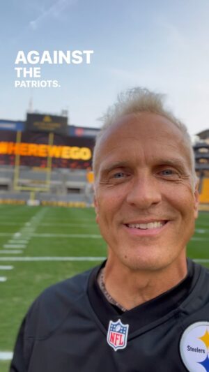 Patrick Fabian Instagram - Big-time Steelers fan @mrpatrickfabian is back in town and is ready to lead the Terrible Towel Twirl on Sunday! #HereWeGo