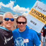 Patrick Fabian Instagram - I’m an empty suit & a smile without WRITERS. Proud to stand alongside my #Union Sisters & Brothers. Here’s writers from #Lucifer #VeronicaMars, #Bull, #Doxxed, #Dynasty, #Barry @sagaftra @wgawest @wgaeast #UnionStrong 💪 @mremilyheller @chrisrafferty @thatelaineloh @travisadonnelly #RobThomas