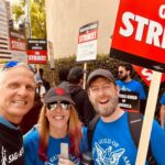 Patrick Fabian Instagram - I’m an empty suit & a smile without WRITERS. Proud to stand alongside my #Union Sisters & Brothers. Here’s writers from #Lucifer #VeronicaMars, #Bull, #Doxxed, #Dynasty, #Barry @sagaftra @wgawest @wgaeast #UnionStrong 💪 @mremilyheller @chrisrafferty @thatelaineloh @travisadonnelly #RobThomas