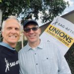 Patrick Fabian Instagram - I’m an empty suit & a smile without WRITERS. Proud to stand alongside my #Union Sisters & Brothers. Here’s writers from #Lucifer #VeronicaMars, #Bull, #Doxxed, #Dynasty, #Barry @sagaftra @wgawest @wgaeast #UnionStrong 💪 @mremilyheller @chrisrafferty @thatelaineloh @travisadonnelly #RobThomas