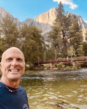 Patrick Fabian Instagram - Nothing better than swimming in the Merced River under the shadow of Yosemite Falls in the Stunning Yosemite Valley, CA. (Attn @bonnietsui8 #WhyWeSwim 🏊‍♀️)

💙🙏
#nature #humbled #grateful #hiking
#camping

#elcapitan 
#yosemitefalls 
#nevadafalls
#vernallfalls