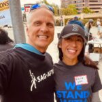 Patrick Fabian Instagram - I’m an empty suit & a smile without WRITERS. Proud to stand alongside my #Union Sisters & Brothers. Here’s writers from #Lucifer #VeronicaMars, #Bull, #Doxxed, #Dynasty, #Barry @sagaftra @wgawest @wgaeast #UnionStrong 💪 @mremilyheller @chrisrafferty @thatelaineloh @travisadonnelly #RobThomas