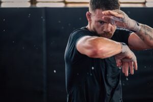 Paul Felder Instagram - Day by day. Just enjoying this insane sport again. Thanks @seanbradymma for the rounds. @coach.john215 for a killer practice as always. #ironlung #phillymma #backinthepool amazing photos as always by @_curtisee